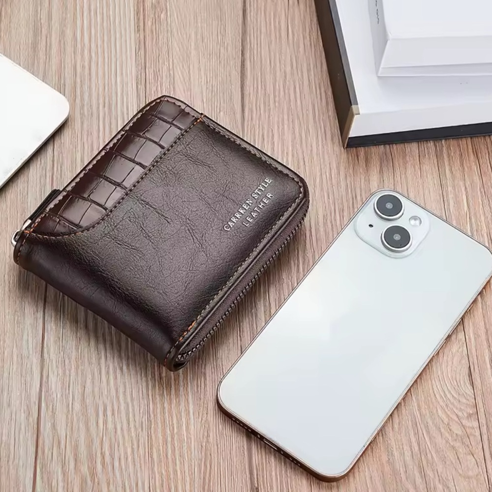 Pure Leather Brown Wallet - Picture 2 of 9